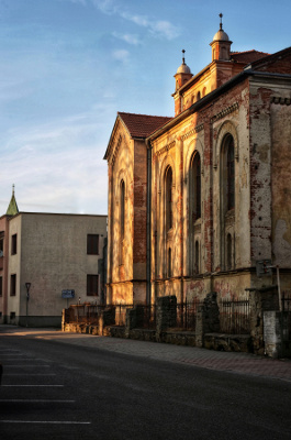 Synagóga Bytč fasáda hlavnej lode